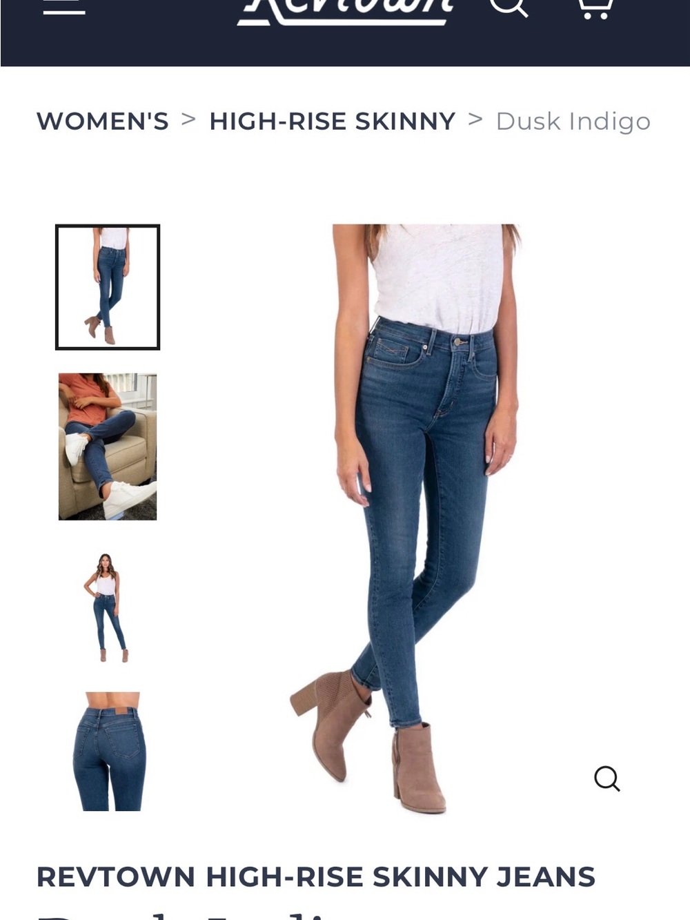 Revtown High-Rise Skinny Jeans - Dusk Indigo
